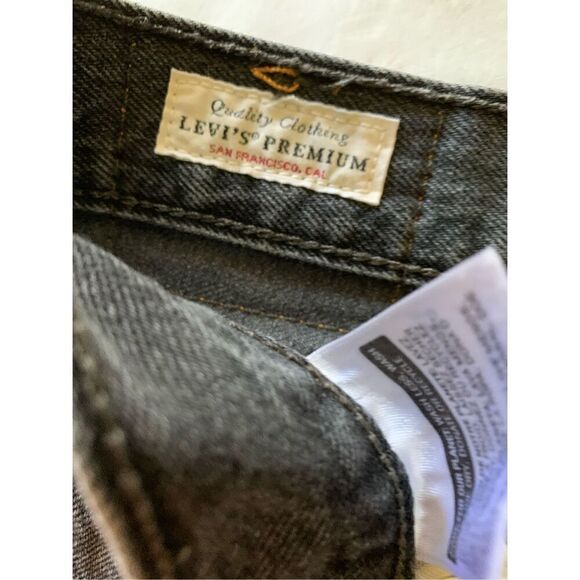 LEVI'S Big E 501 jeans skinny gray button fly 27 x 28 - Picture 5 of 10